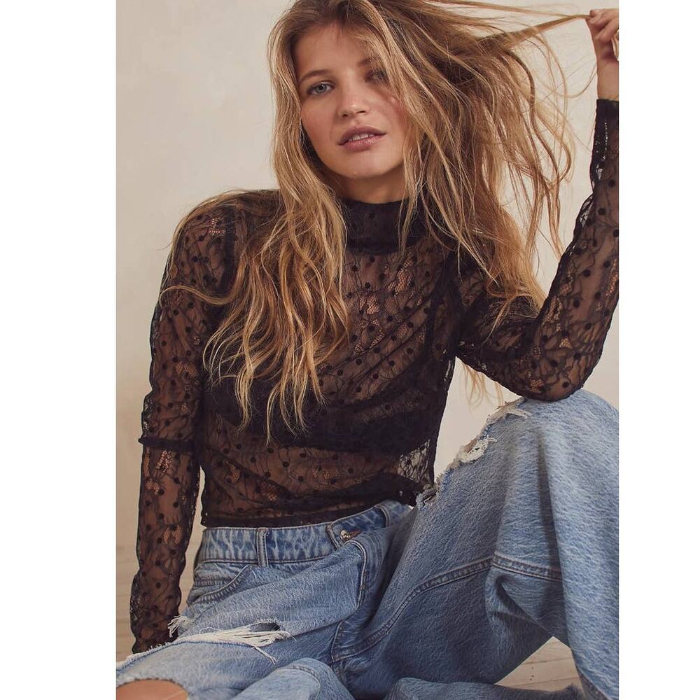 NWT Free People For Love & Lemon Cella Lace Top